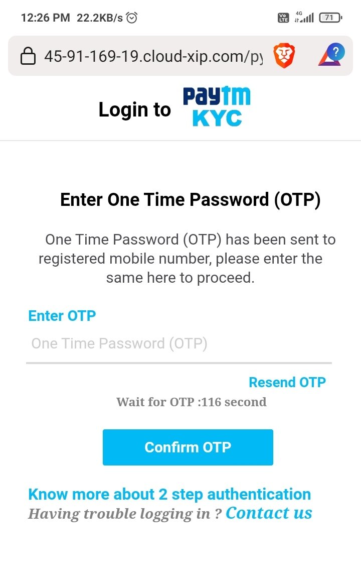 Spread Information About This kind of Phishing  
It seems real 

<a href="/Paytm/">Paytm</a> <a href="/Paytmcare/">Paytm Care</a> <a href="/cyberhuntss/"></a>
