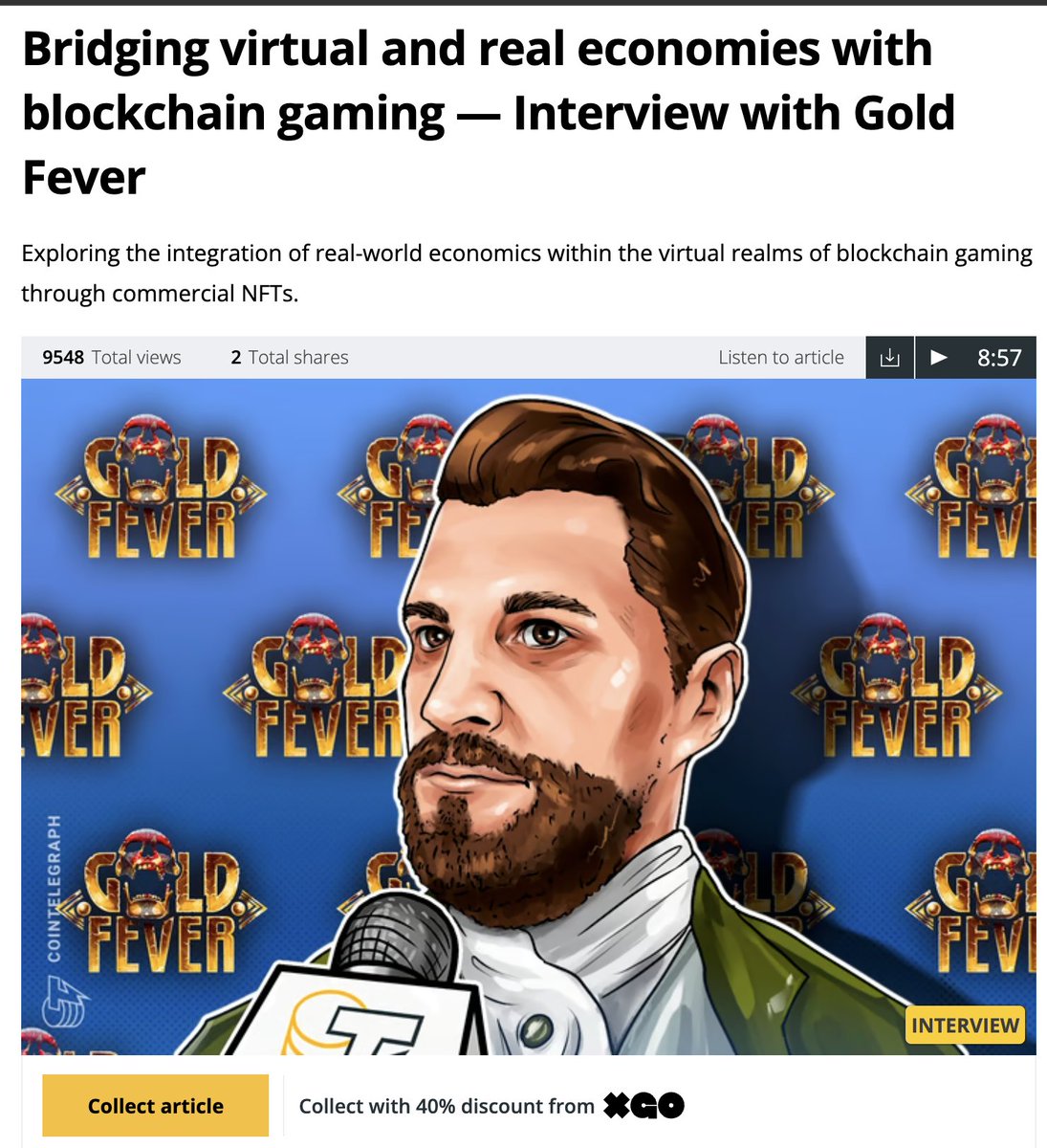 💪 How can NFTs revolutionize in-game economies and bring a new era to blockchain gaming? ⏬ 

➡️ cointelegraph.com/news/bridging-…

#decentralized #ownership