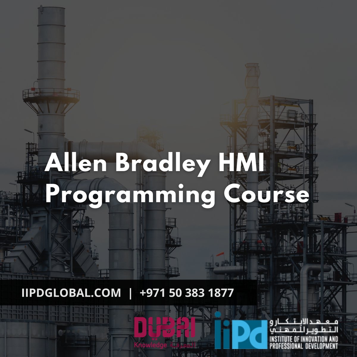 iipdglobal's tweet image. 🚀 Exciting news! 🌍 IIPD Global presents Allen Bradley HMI Programming Course in Dubai & Riyadh. 📚 Enhance your automation expertise and boost your career! #AllenBradley #HMIProgramming #IIPDGlobal 💻