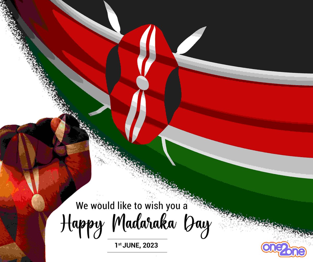 Happy Madaraka Day from one2one youth. 
#madaraka
#happymadarakaday
#Bonganaone2one