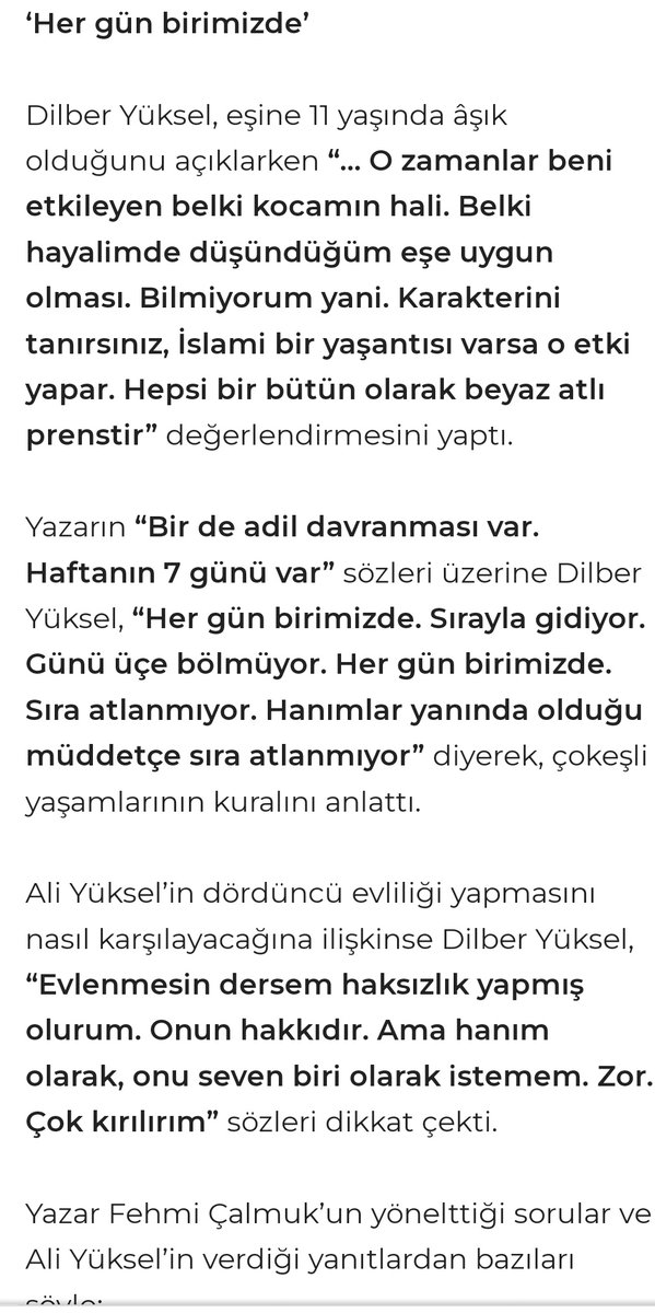 Yeniden Refah Partisi Konya Mv Ali Yüksel'in üç eşinin olduğu birkaç saat evvel ortaya çıkmadı. Günlerdir anlatıyoruz, bas bas bağırıyoruz nasıl kadın düşmanı bir koalisyonla karşı karşıya olduğumuzu. Aşağıdaki röportaj 2010 yılından. Şimdi meclise giren bu adam üç eşiyle olan