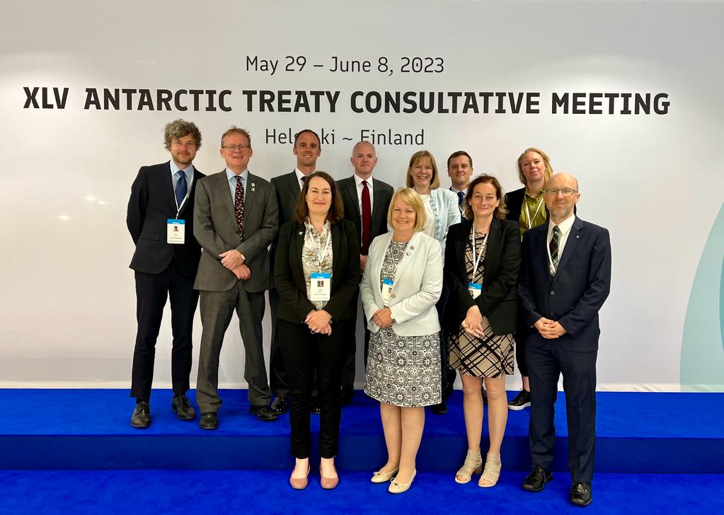 A good morning and happy pride also from the UK #ATCM45 - #CEP25 delegation, finally all together for a group photo! Here's to championing equity and inclusion across the board 🇬🇧🇫🇮🏳️‍🌈