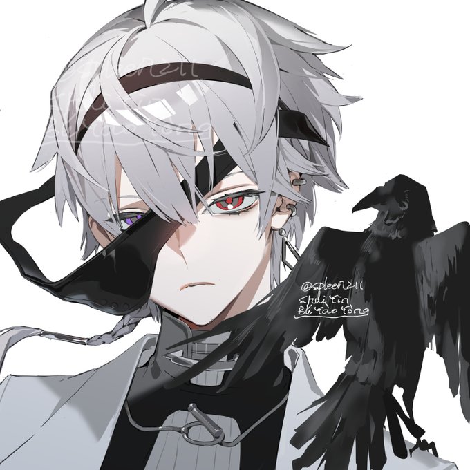「crow red eyes」 illustration images(Latest)