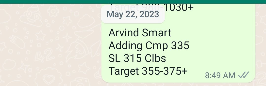 TechCheckByNiti's tweet photo. #ArvindSmart 360+
9% up today !🔥 https://t.co/HndHLmEtLj