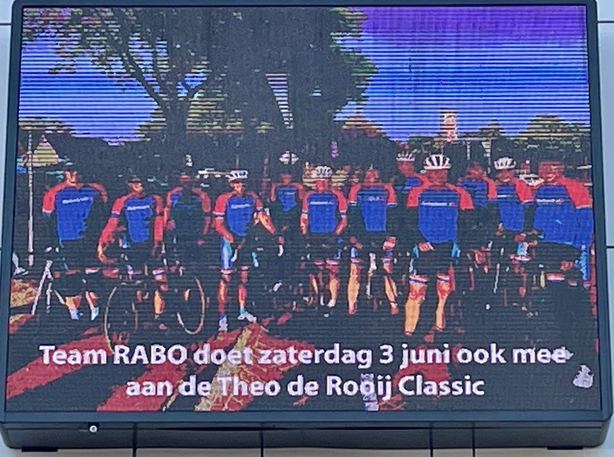 Oude liefde roest niet! Team #Rabobank Nrd West Twente zaterdag aan de start van de <a href="/TdRClassic/">TheodeRooijClassic</a>. Inschrijven theoderooijclassic.nl