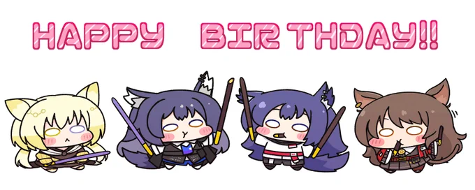 今日は3人+αの誕生日っ #アークナイツ #明日方舟 #Arknights