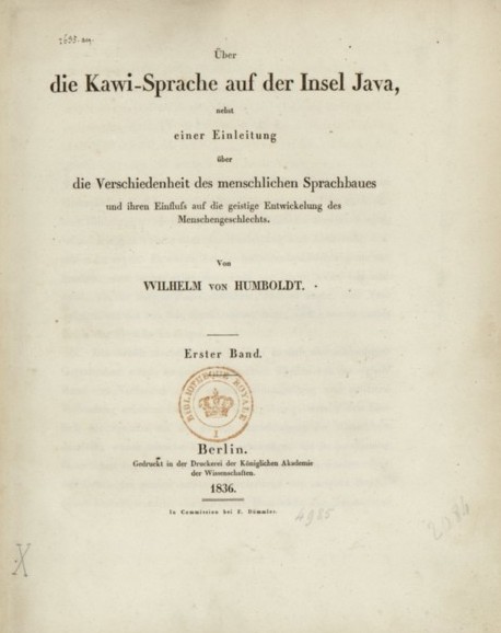 izeus_berlin's tweet image. #OTD 256 years ago, Wilhelm von Humboldt (1767-1835) was born 🎉 Diplomat, politician, and a highly influential philosopher of language. As an early language typologist, he contributed to the discription of numerous languages such as Basque or Kawi.

#LinguisticBirthdays #Histlx