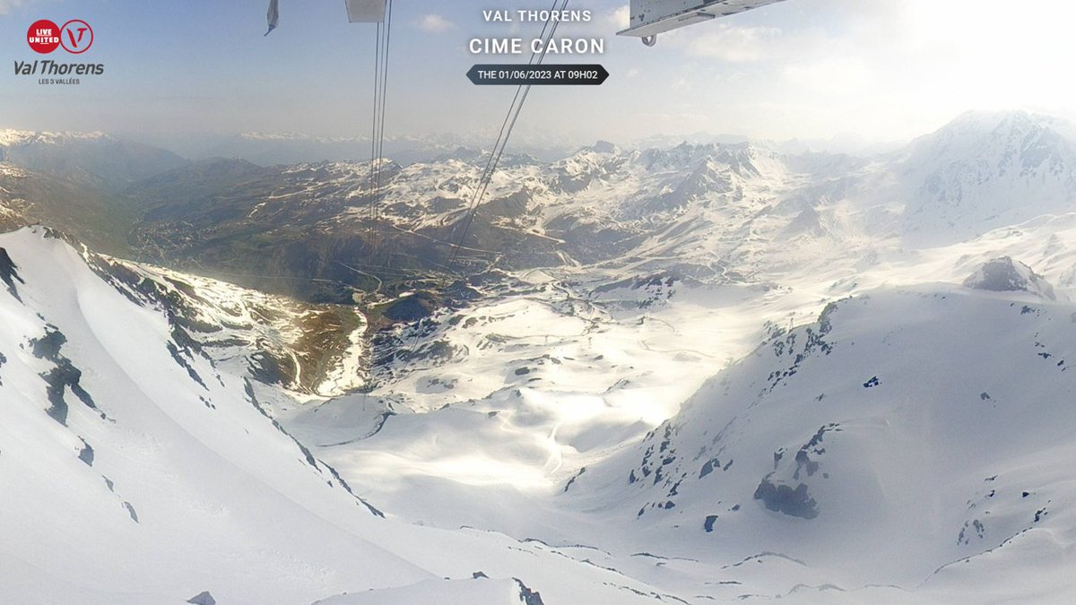 [LIVE] The view from Cime Caron...in June!
#ValThorens #Les3Vallees #InfiniteMountainExperiences