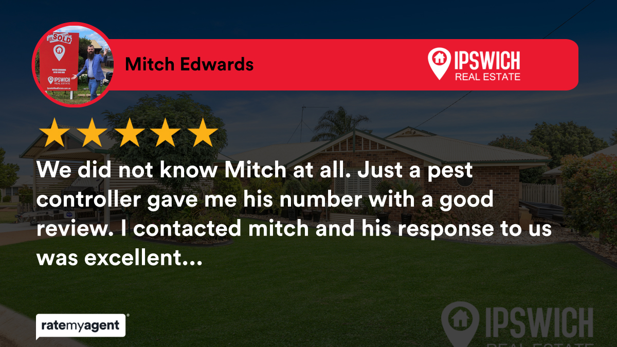 IpswichRealEsta's tweet photo. Our agent’s latest RateMyAgent review in Darling Heights

https://t.co/1fZQ1sHV1J

...
#ratemyagent #realestate #Ipswich_Real_Estate https://t.co/GCl01K6Feu