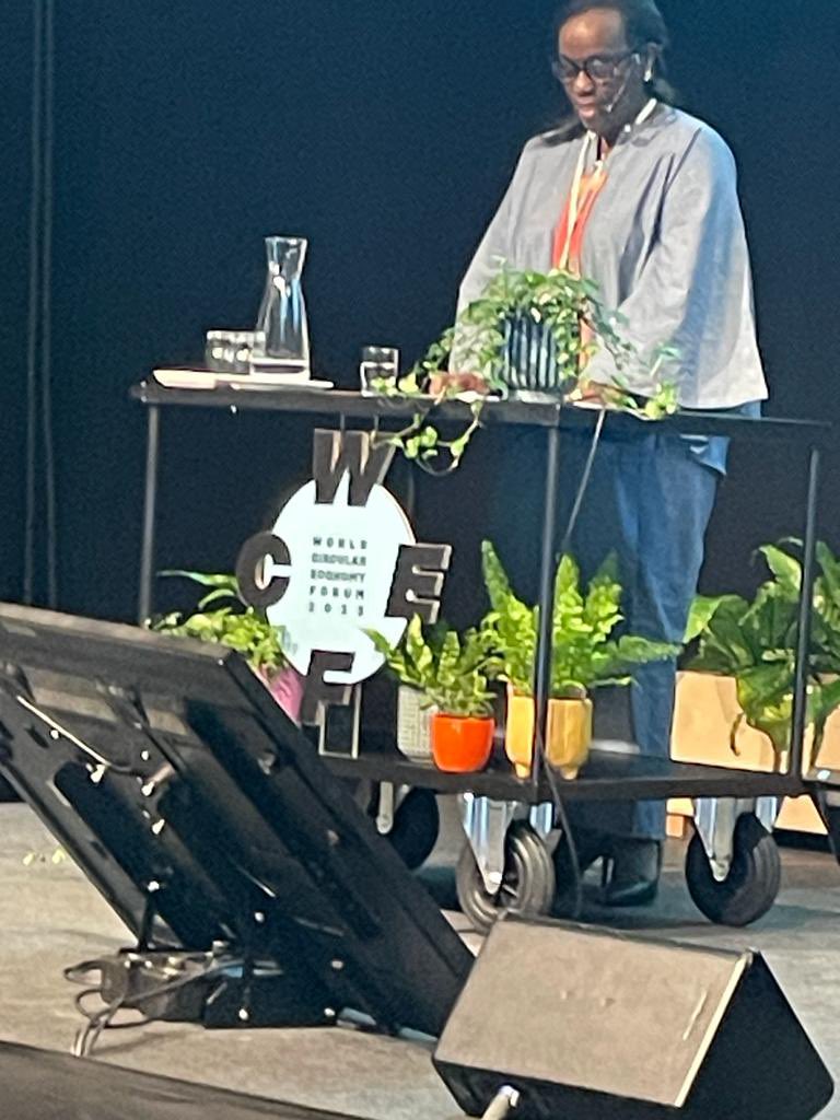 In the margin of the @WCEF2023 in #Helsinki , great discussion with @C_Stewart729 , Canada’s Amb. for Climate Change, on our shared dedication in implementing the agreement between #Canada and #Rwanda in the fields of climate change, env.conservation & protection @EnvironmentRw