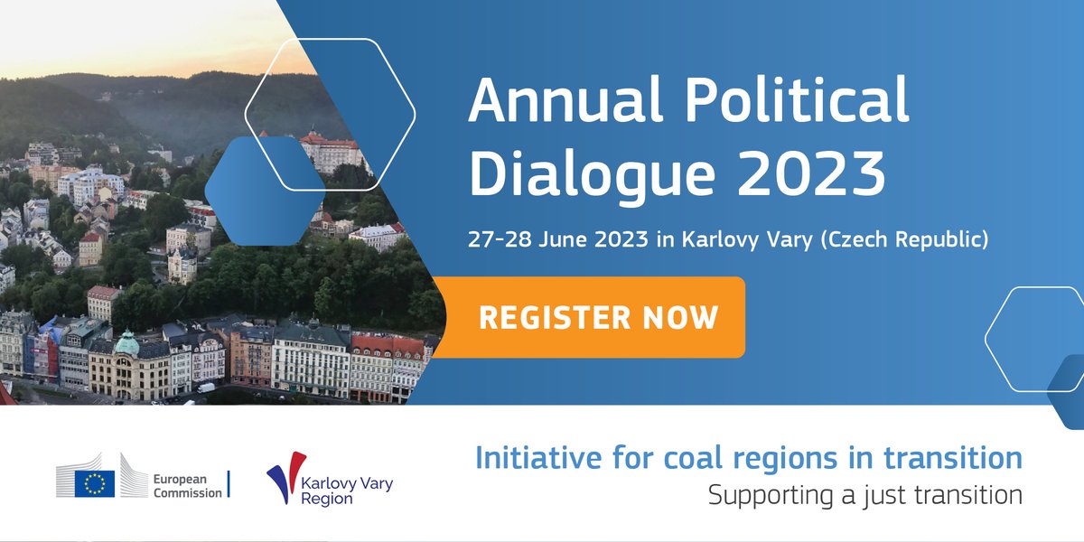 Další Annual Political Dialogue #CoalRegionsEU je za dveřmi! Zaregistrujte se nyní a připojte se k předním osobnostem transformace v Karlových Varech 🇨🇿 ve dnech 27. a 28. června.
Registrace zde: energy.ec.europa.eu/events/annual-…. Uzávěrka registrací je dnes 1. června!