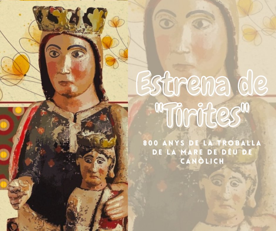 Posem fi a les activitats del #MesCanòlich!

Avui s'estrena el curmetratge #Tirites, un relat de la llegenda de la troballa de la #VergeCanòlich.
🕐 20:00h
📍 <a href="/Cinemes_Illa/">Cinemes illa</a> 

No hi falteu!

<a href="/800Canolich/">800 anys Mare de Déu de Canòlich</a> #800Canòlich #Andorra