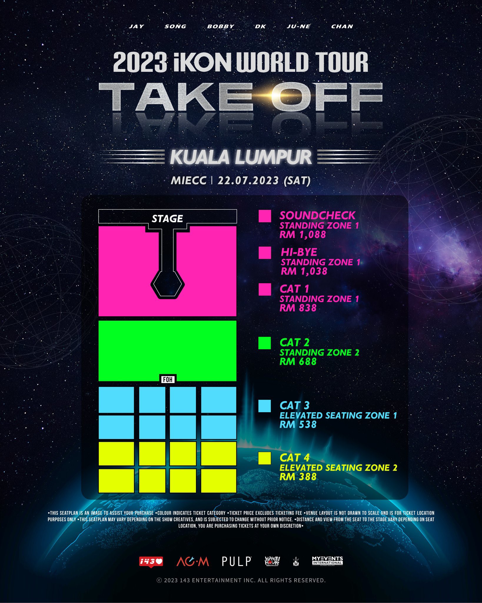 2023 iKON World Tour Take Off in Kuala Lumpur (Tickets) mypromo.my