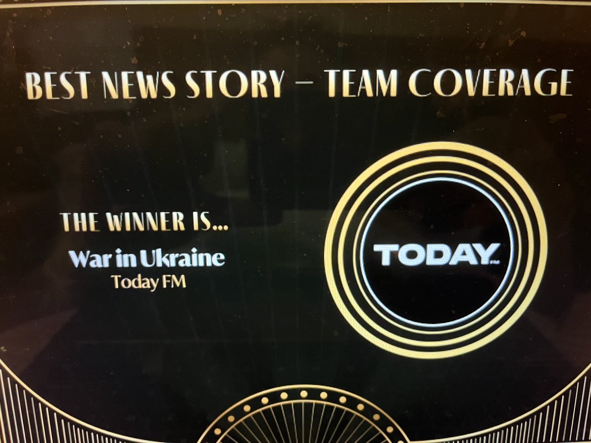 tomdaynz's tweet image. Feeling pretty honoured that our @TodayFM_nz team got recognised for best team coverage for the war in Ukraine at the NZ Radio awards. Many hundreds if not thousands of hours went into working on the war to provide the best coverage to our audiences