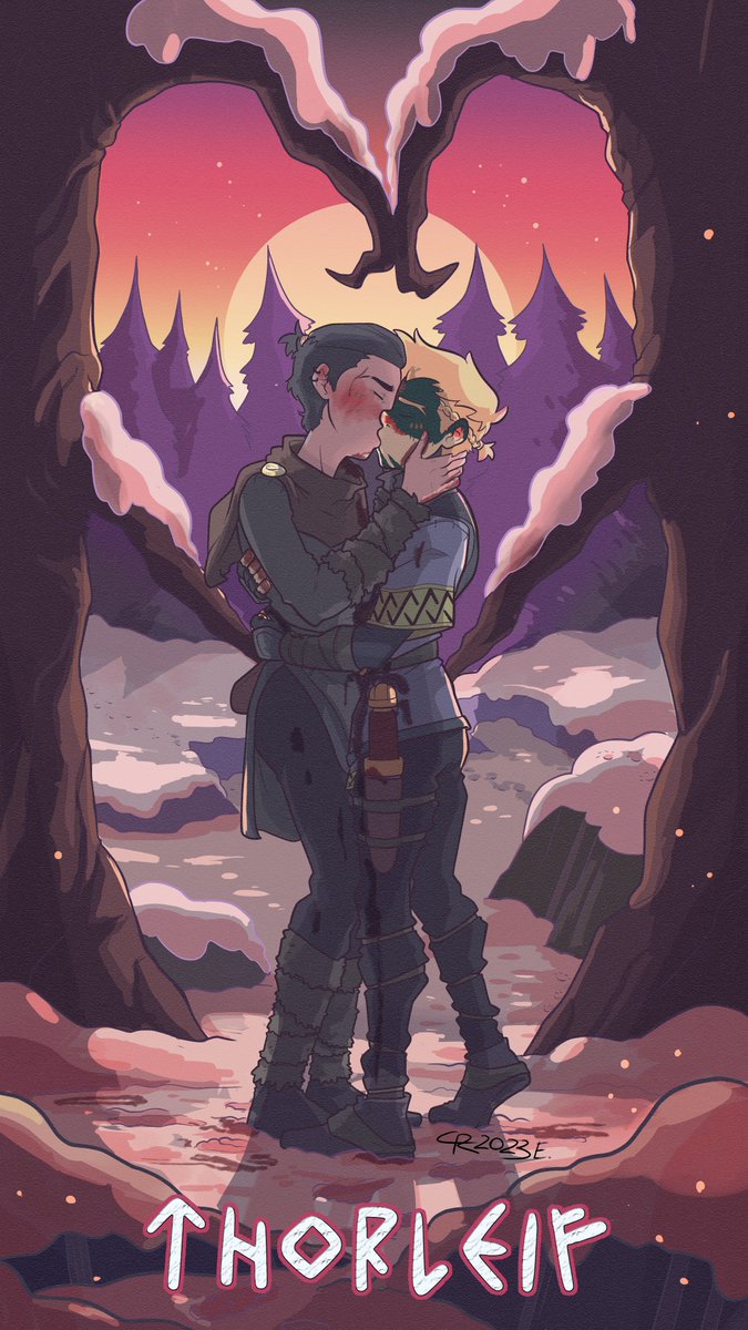 Sad_PUNch's tweet photo. This year's #PrideMonth drawing has two versions because Thorleif's color artist is a fkin genius. https://t.co/3TlCOLL7f2