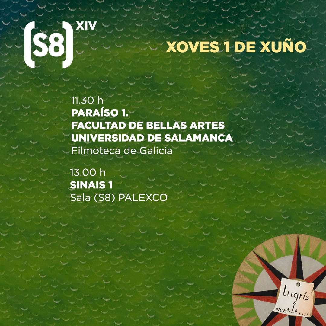 s8cinema's tweet photo. 🐚Xoves 1 de xuño no #S8cinema2023🐚 Jueves 1 de junio en el #S8cinema2023🐚Thursday, June 1 at #S8cinema2023🐚
https://t.co/111yQY7PUY
#s8cinema2023 #filmperformance #experimentalfilm #film #shortfilm #filmfestival #art #cinema #experimental https://t.co/aKtKQ2iTl0