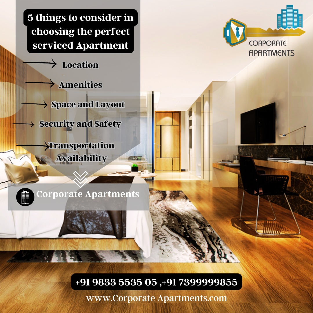 'Find Your Perfect Serviced Apartment with Corporate Apartments Mumbai! 🏨✨' 

#ServicedApartmentLiving #TravelAccommodation #LuxuryStay #ConvenienceOnTheGo #TravelExperience #HomeAwayFromHome #TravelComforts #StayInStyle #SecureRetreat #TravelTips