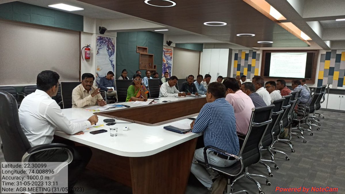 તારીખ:-૩૧/૦૫/૨૦૨૩ના રોજ જિલ્લા પંચાયત છોટાઉદેપુર ખાતે વર્ષ ૨૦૨૩-૨૪ની પ્રથમ AGBની મિટીંગ ચેરમેનશ્રી આત્મા-વ-જિલ્લા વિકાસ અધિકારીશ્રીની અધ્યક્ષતામાં યોજાઈ.જેમાં  AGBના તમામ સભ્યો તેમજ આત્મા છોટાઉદેપુરના તમામ સ્ટાફ હાજર રહ્યાં. <a href="/DDOCUdepur/">DDO Chhotaudepur</a> <a href="/ATMAGUJARAT/">ATMA</a> <a href="/collectorcu/">Collector Chhotaudepur</a> <a href="/GujAgriDept/">Gujarat Agriculture, Farmer Welfare & Co-op. Dept.</a>