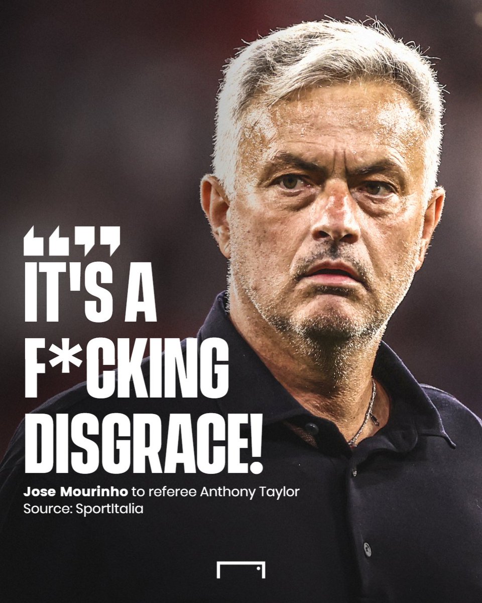 Anthony Taylor is the worst English referee ever, the hate on mourinho was clear in the Europa league final.
Regardless mourinho remains the Greatest coach ever!