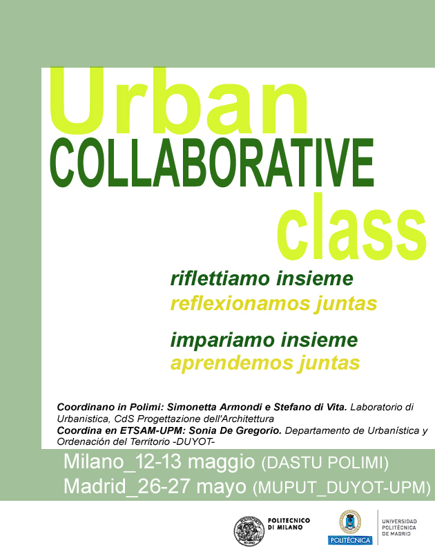 s_dgregorio's tweet photo. Finaliza el 2º curso de la #CollaborativeClass entre @DastuPolimi y @UPM_Urbanismo. Junt@s hemos hecho una inmersión en temas clave de la #RegeneraciónUrbana y recorrido tejidos en transformación en Milán y Madrid q nos hablan de la "fuerza" d las dinámicas económicas q operan... https://t.co/ag6WftSVNs