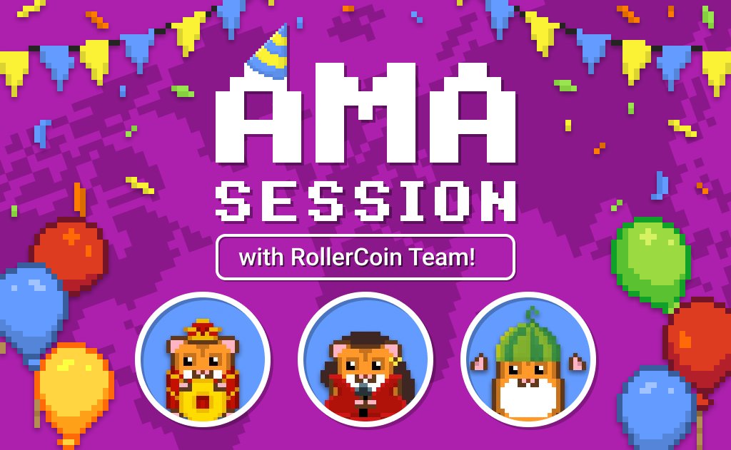 rollercoin_com's tweet image. 📢 AMA session time rescheduled to June 1st, 2:00 PM UTC 🔥

Our admins, developers and game designers will be waiting for your burning questions in the #yourquestions chat. 
Don't miss your chance to get all the answers you've been looking for! 💡💬

See yа, Rollers 👉…