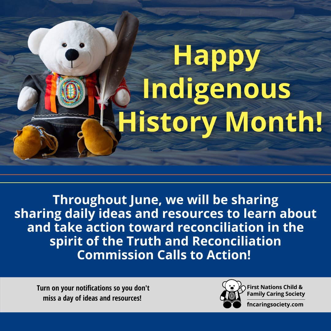 Happy #IndigenousHistoryMonth! This month is an time to learn about and honour the diverse histories, cultures &amp; gifts of First Nations, Inuit and Metis communities. Throughout June, we will share resources for learning and taking action toward reconciliation. 🧡