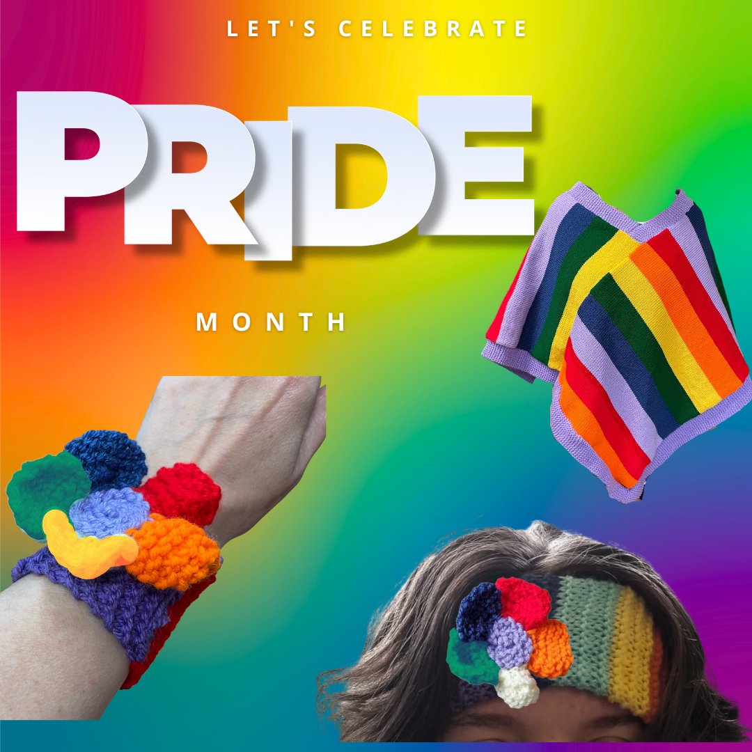 Ist June celebrates the begining of #pride month, so take a look at what we have ready for you to knit!  www.sistersthatstitch #poncho #pride #headband #wristband #celebratepride
#knit #knitting #knitstagram #patterns #pride2018 #gaypride #lesbianpride