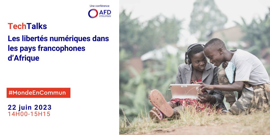 📆22/06 #ConfAFD #TechTalksAFD : Vers un « autoritarisme numérique » dans les pays francophones d'#Afrique ? 

🗣️Nos experts <a href="/PMarteyAddo/">Peter Martey Addo</a> et <a href="/oalais/">Olivier Alais</a> et les chercheurs en droits et libertés numériques Erik Da Silva et Gabriel Fonlladosa

✍️Pour s'inscrire : bit.ly/3qp6LkF