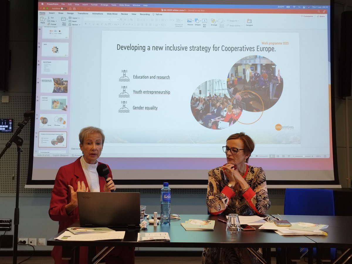 katia_deluca's tweet photo. At the @CoopsEurope GA a focus on our #strategy and the #lighthouses for the next two years #CoopsEU23 https://t.co/5o9m254l5h