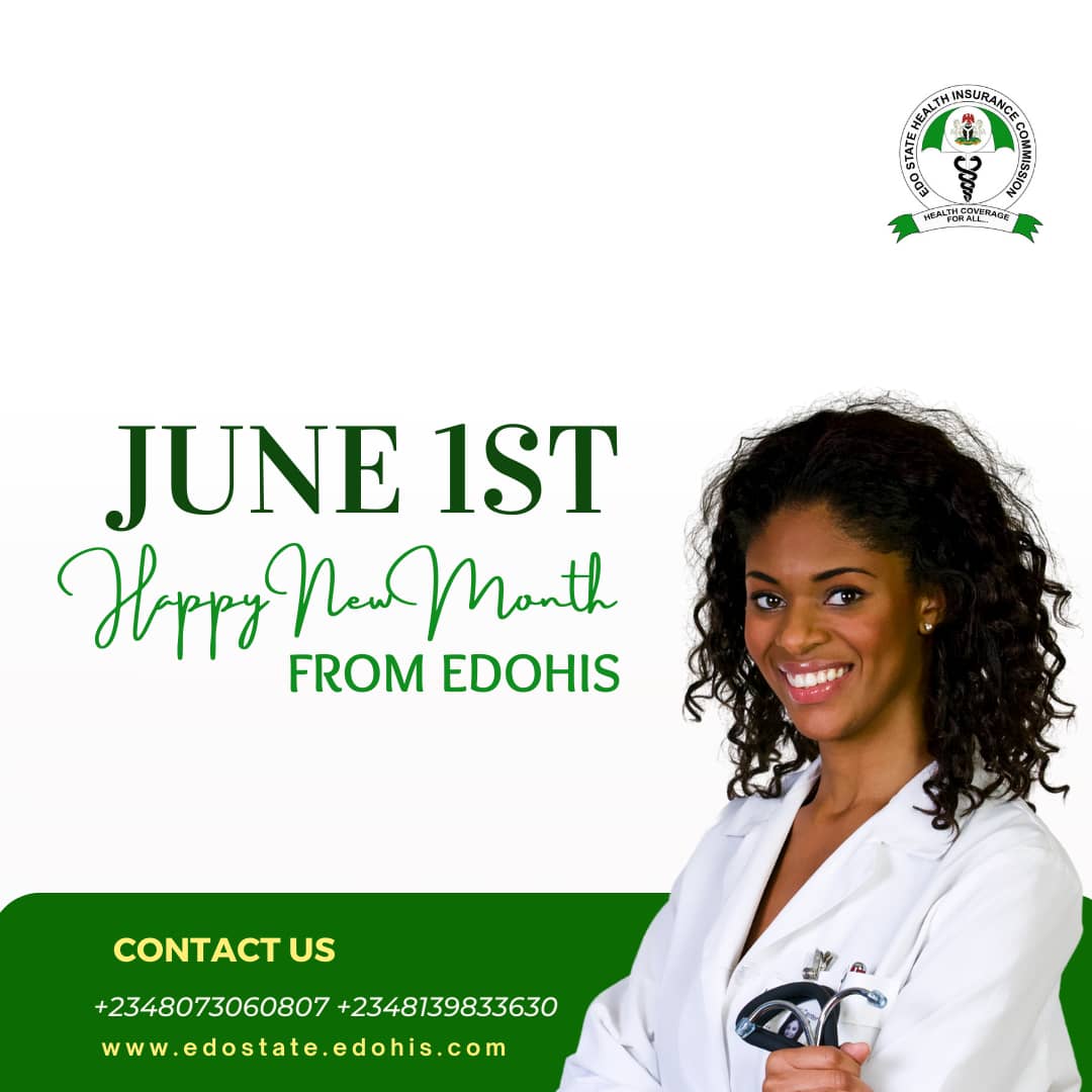 edhic_edohis's tweet photo. "New month, new intentions, new goals, new love, new light and new beginnings". Get a health insurance plan today.
Log into our website for your self service@
https://t.co/LQZiVqLQL9
#HappyNewMonth #June1st
#JuneWish #newmonthvibe
#healthinsurance #healthbenefit
#edohis https://t.co/fJetm7oFNr