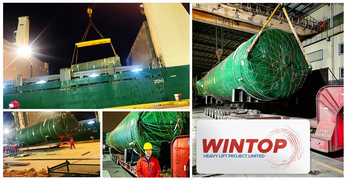 Wintop Heavy Lift Shipped a LOX tank, a LIN tank and a LAR tank from Taicang, China – USA. clcprojects.com/wintop-heavy-l… #projectcargo #projectnetwork #projectforwarding #projectlogistics #wintopheavylift