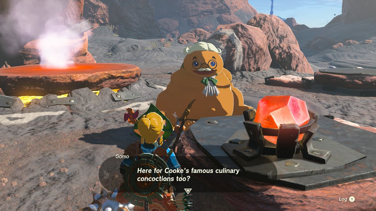 This goron literally looks like he spends his time outdoors with a book while sipping tea under a gazebo 🤣