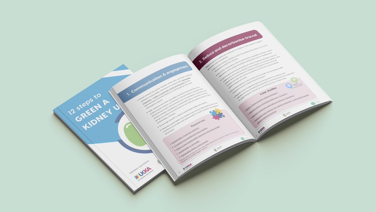 The UK Kidney Association (@ukkidney) on Twitter photo Just published! 🚨
“12 steps to Green a kidney unit”
<a href="/SusHealthcare/">Centre for Sustainable Healthcare</a> <a href="/SustHCoalition/">SustHealthCoalition</a>
bit.ly/3qniL6w
Full of practical ideas to implement in your unit!
Units are asked to nominate a Sustainability Champion to spread good sustainable practice. 👇
bit.ly/45HuHAg Just published! 🚨
“12 steps to Green a kidney unit”
<a href="/SusHealthcare/">Centre for Sustainable Healthcare</a> <a href="/SustHCoalition/">SustHealthCoalition</a>
bit.ly/3qniL6w
Full of practical ideas to implement in your unit!
Units are asked to nominate a Sustainability Champion to spread good sustainable practice. 👇
bit.ly/45HuHAg