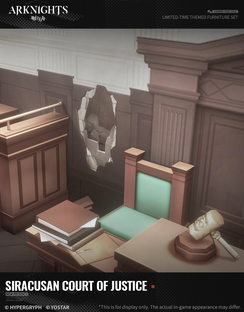 Arknights_EN on Twitter "【Limitedtime Themed Furniture Set】 Siracusan