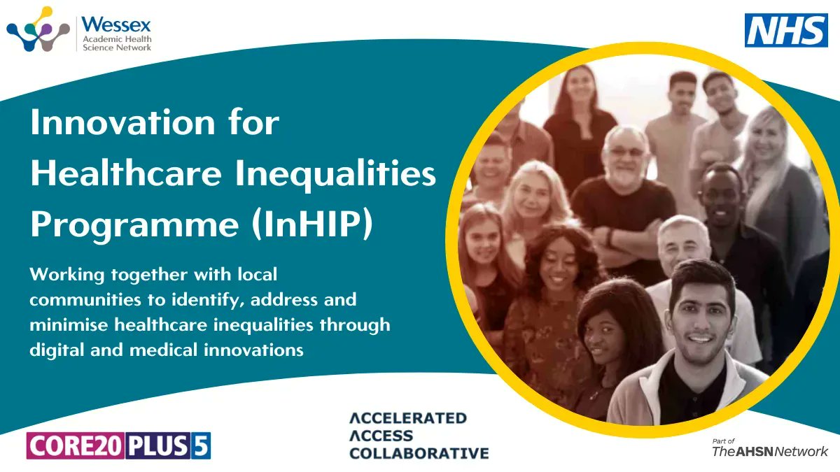 HIWessex's tweet image. We're focused on finding solutions to tackle cardiovascular disease and colorectal cancer for those in most need.  

Working with @NHSE, @AACinnovation, @HIOW_ICS &amp;amp; @NHSDorset to reduce health inequalities in our region.
buff.ly/3Iofqdi 
#Core20Plus5 #healthinequalities
