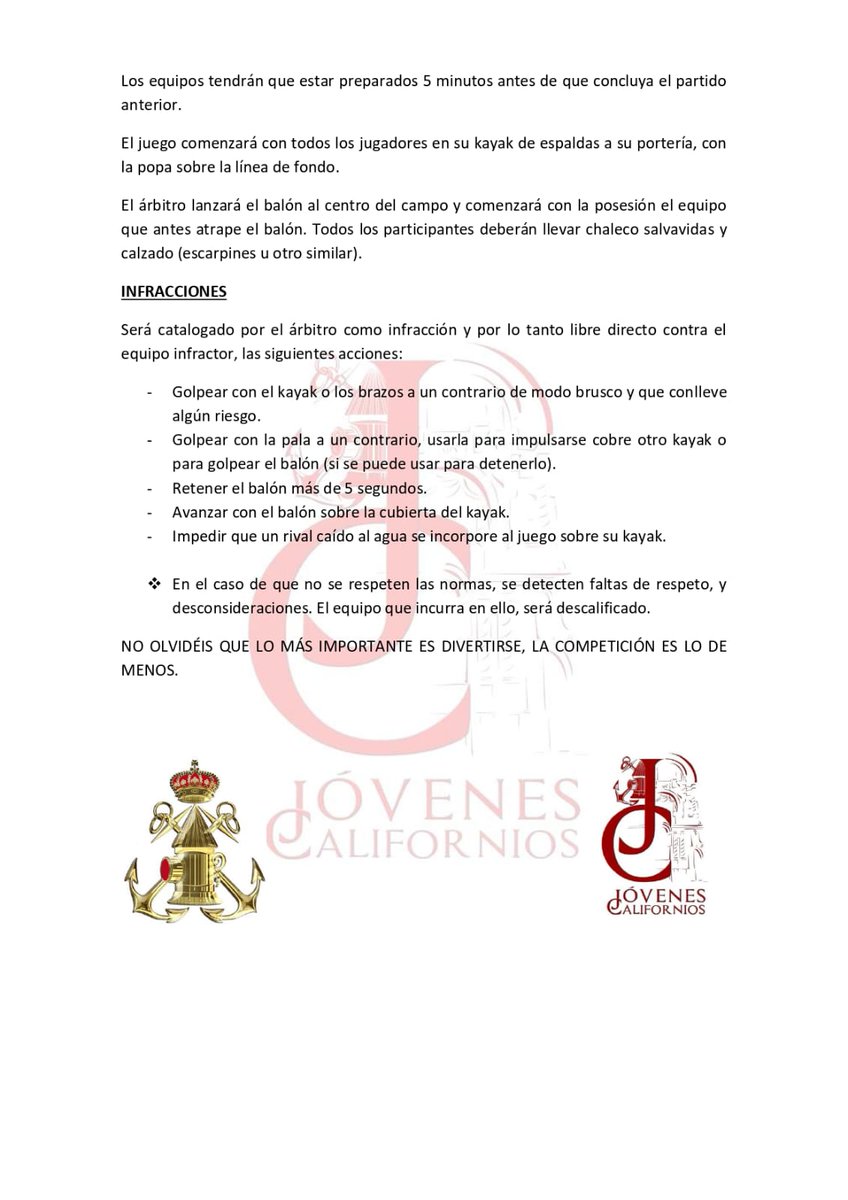 jovenescaliforn's tweet photo. Si Dios quiere, este 2023 volverá el torneo de Kayak Polo cofrade en su XIII edición en la cola de la ballena disfrutando de una gran jornada de convivencia. El domingo 18 de junio de 8.30 horas a 14.30 te esperamos para animar a los equipos. https://t.co/hMPjk5AhTh