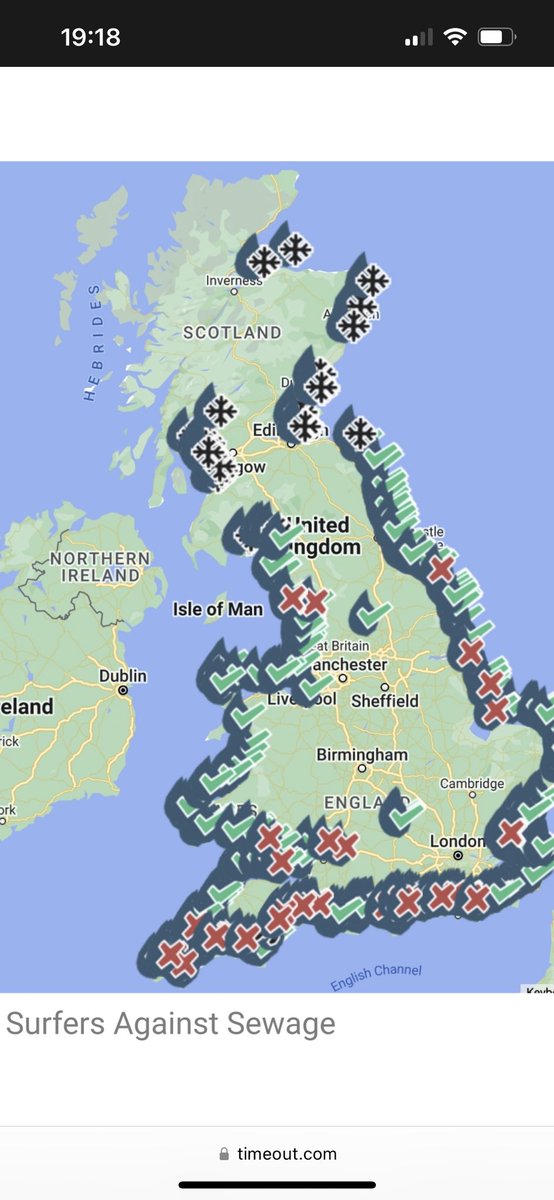 BeckettUnite's tweet image. The red x’s mark those areas of our coastline most regularly polluted by private water utilities dumping raw sewage. 

It’s a national disgrace and the only solution is to nationalise water now.