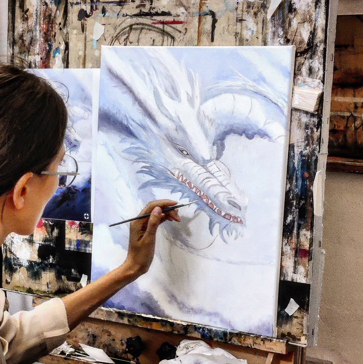 'Fairy tales are more than true: not because they tell us that dragons exist, but because they tell us that dragons can be beaten'
Neil Gaiman
#artlessons #artclass #dragon #accademiadelgiglio #artworkshops #artworkshop #artacademy #artclasses #artcourse #artcourses #artschool