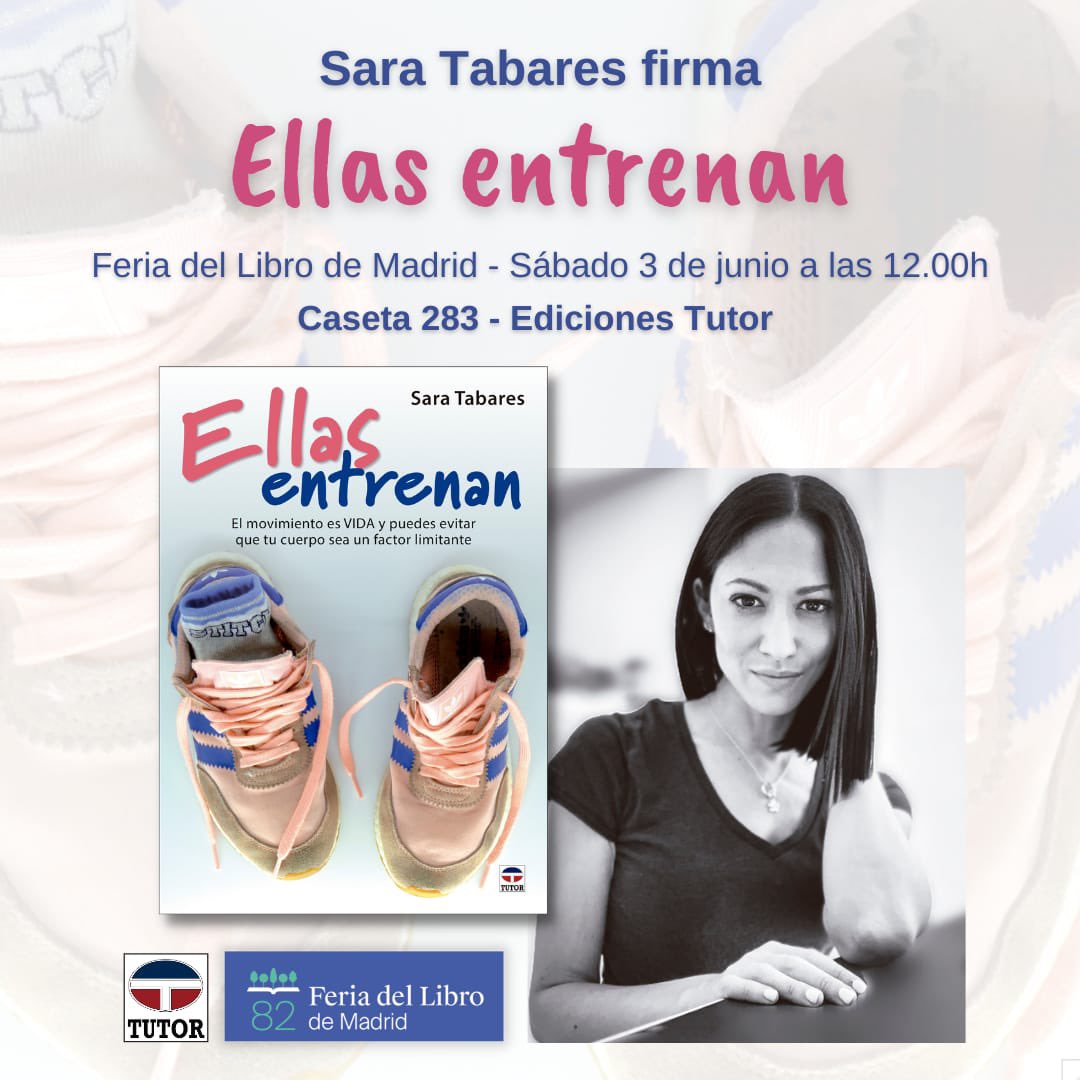 Sara Tabares (@saratab) on Twitter photo No os lo vais a creer, pero estoy nervioseta… Os espero el sábado en <a href="/FLMadrid/">Feria del Libro de Madrid</a> de 12 a 14h con mi libro #EllasEntrenan Dejo mis coordenadas aquí abajo 👇 No os lo vais a creer, pero estoy nervioseta… Os espero el sábado en <a href="/FLMadrid/">Feria del Libro de Madrid</a> de 12 a 14h con mi libro #EllasEntrenan Dejo mis coordenadas aquí abajo 👇