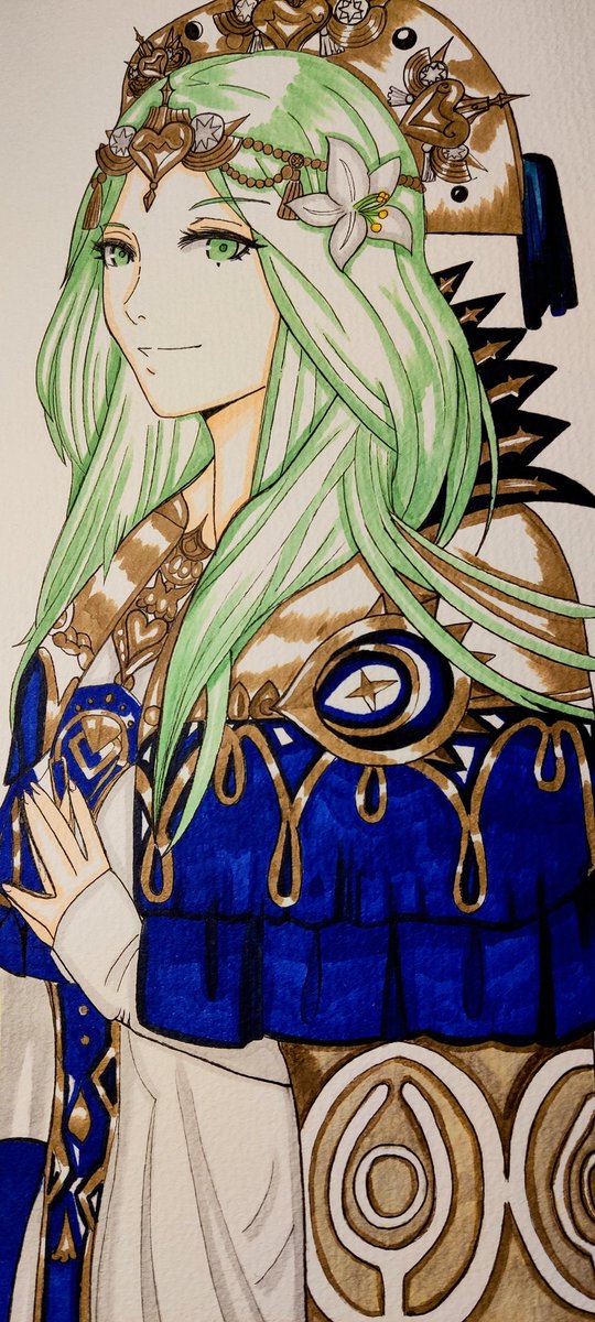 あと2枚の写真です!うわぁ......青い部分に色を塗るのを忘れてた 😅 