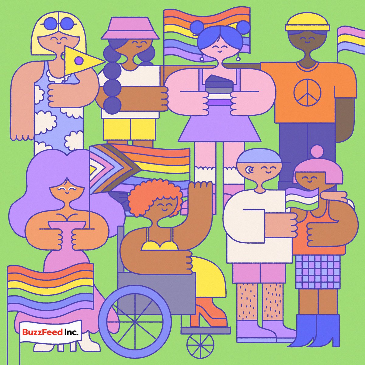 BuzzFeedUK's tweet image. The LGBTQIA+ space is vast and not one size fits all. Pride is not just for June, it’s for life and this year for Pride we will be focussing on the underrepresented, the unheard and the unrecognised.
Throughout this summer BuzzFeed Inc. will uplift voices within the queer…