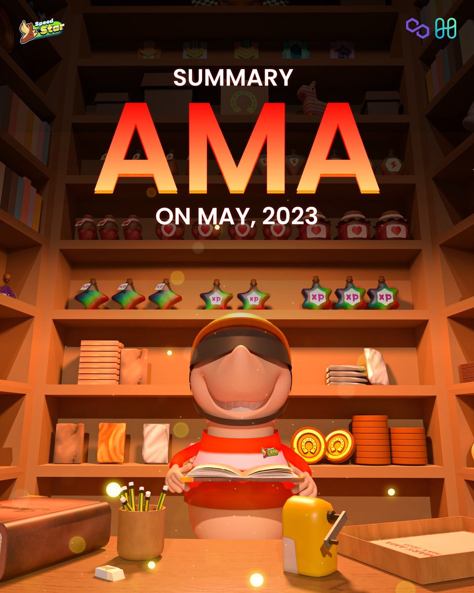 SpeedStarGame's tweet image. Here’s summary AMA of May 2023 for you! 🎊🎈
🌍ENG : shorturl.at/hjoF7
🇹🇭TH : shorturl.at/aknKR

#Speedstar #Speedstargame #Staverse #SpeedstarAMA