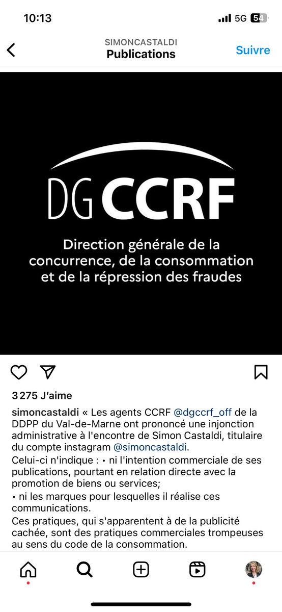 Les 1eres sanctions tombent chez les influenceurs n’ayant pas mentionné clairement les posts issus de collaboration. Obligation de poster + épingler des posts DGCCRF et on peut dire que ça casse bien le feed ! Sans surprise, les influ de télé-réalité sont les 1ers sanctionnés 👌🏻