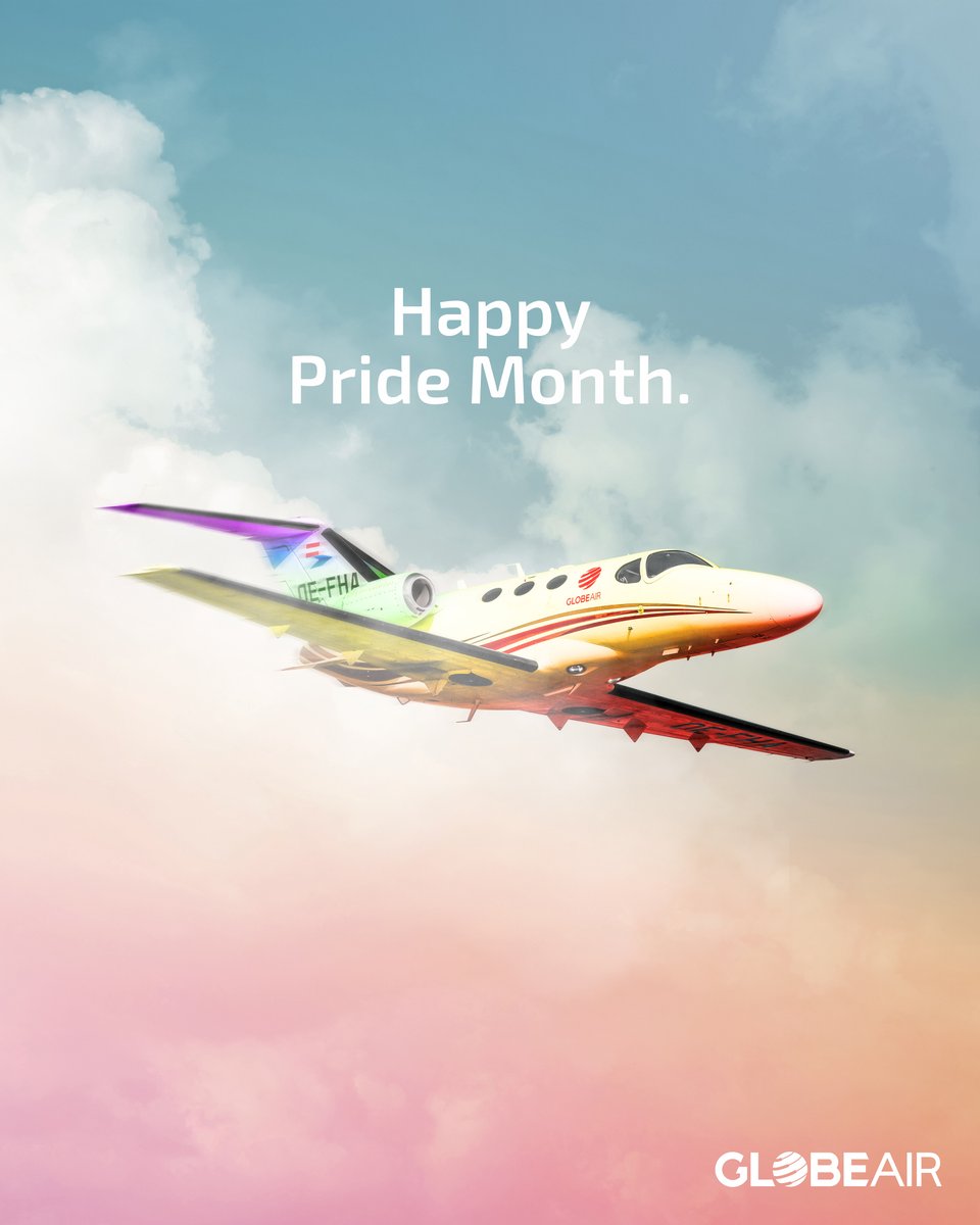 🌈 Embrace diversity and celebrate love! Happy Pride Month! 🎉 🛩 Let's celebrate #Pride2023 with unity and a commitment to creating a brighter, more inclusive future! 🌈🚀🌟 #MyPrivateJet #FlyGlobeAir #aviation #privatejet #travel #happypridemonth #PrideMonth #PrideMonth2023