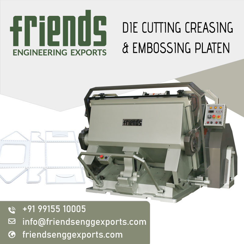 Platen Die Punching, Cutting Creasing Machine Manufacturers Exporters
#FriendsEngineeringExports
Call +91 991-551-0005

friendsenggexports.com/die

#diepunching #machine #platenpunching #manufacturer #exporters #amritsar #india #diecutting #diecuttingmachine #creasing #cuttingboard