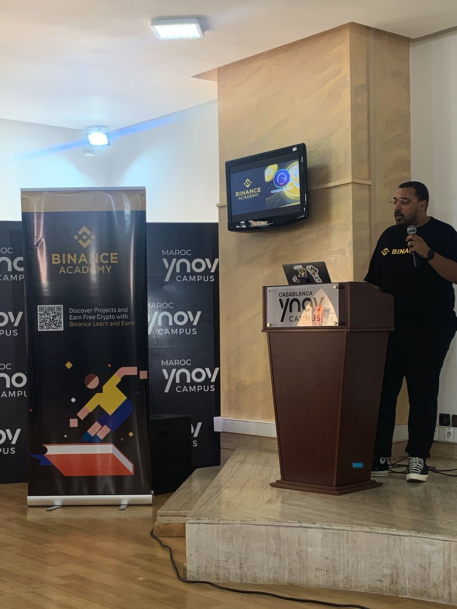 Earlier this week, we hosted #BinanceUniversity workshop at YNOV Academy, Morocco!

It was great meeting with the students and sharing insights on Blockchain and Web3.

Thanks <a href="/BinanceArabic/">Binance MENA</a> for supporting 🎓
