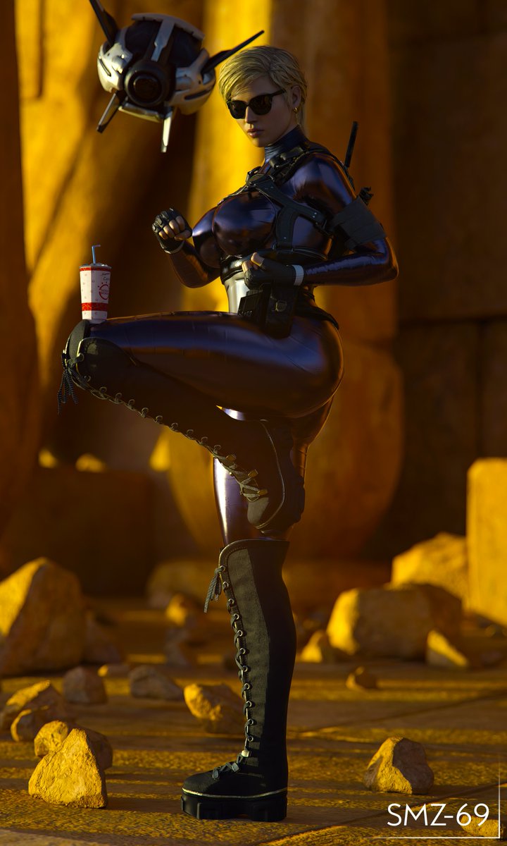 Cassie 🥤

Tried some different lighting approach with this one.