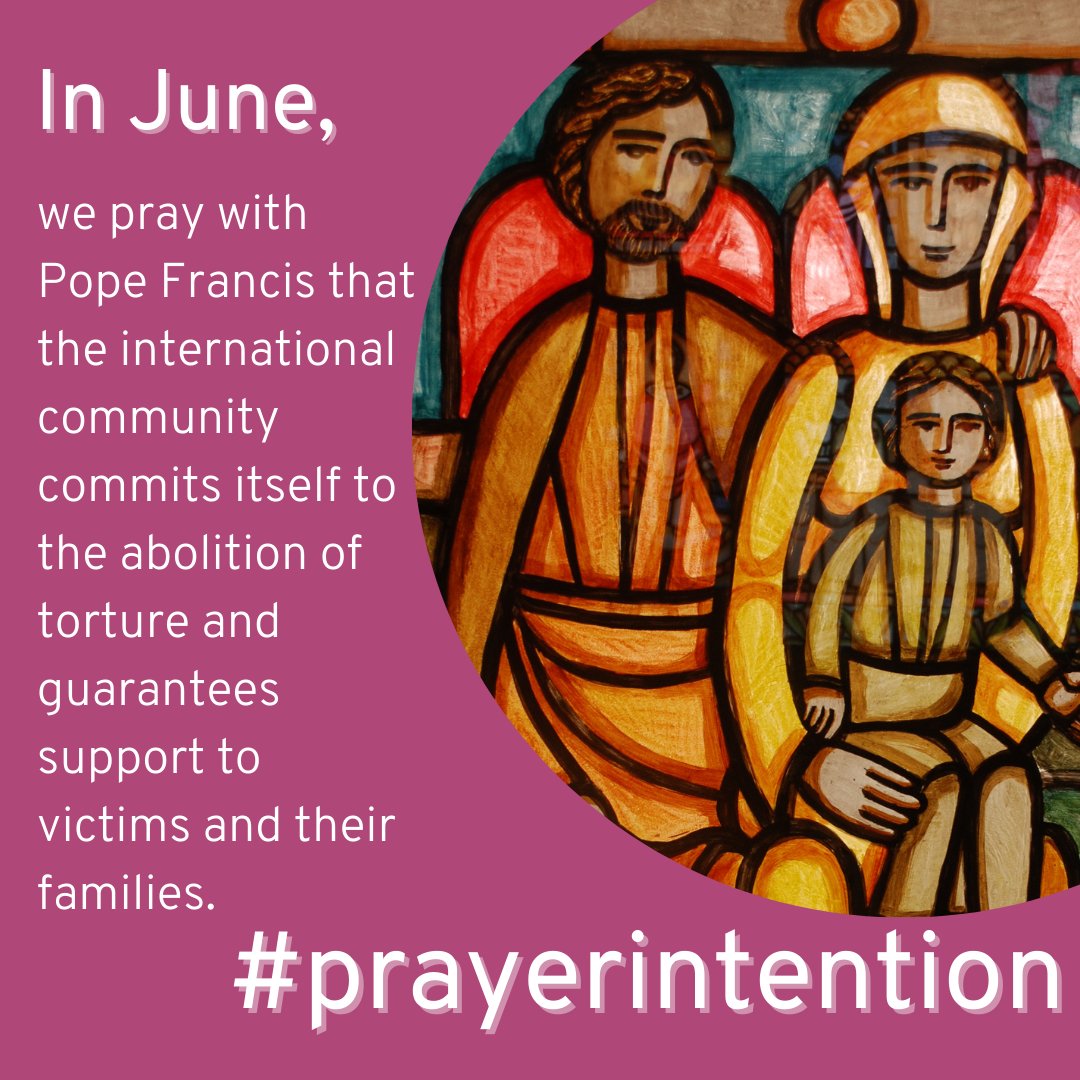 MissioUK's tweet photo. ‘Let us all together offer a prayer for these people who suffer so many terrible things today in the world, so much evil.’ #PopeFrancis 

In June we pray together with the Holy Father for the victims of torture. 

Find the #PopeVideo and our focus at https://t.co/bpHwSUOWGx https://t.co/Xqyb91ecq9
