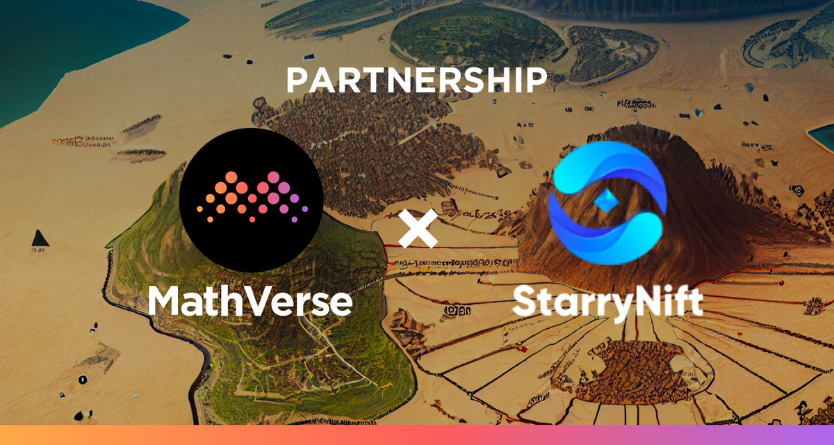 MathVerseNFT's tweet photo. We're happy to announce the MathVerse and
@StarryNift partnership.  

MathVerse and StarryNift will cooperate to explore more potential opportunities in the metaverse and build the MathVerse ecosystem together. Please follow us to get more info in the future. https://t.co/ZgJdab7OkD