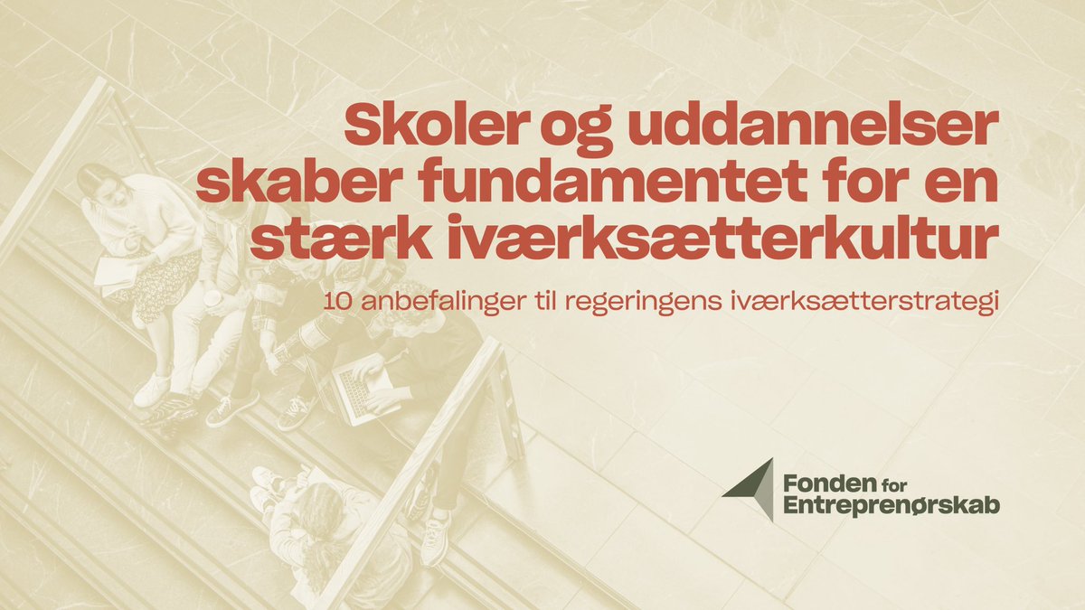 Chr Vintergaard (@chr_vintergaard) on Twitter photo Ny analyse fra <a href="/Erhvervs_min/">Erhvervsministeriet</a> om iværksætteri i DK peger på behov for bedre adgang til kapital. Det er vigtigt, men vi må ikke glemme kultur og kompetencer, som klæder fremtidens iværksættere på. <a href="/FFEYEdk/">Fonden for Entreprenørskab</a> deler vores input til <a href="/mfMorten/">Morten Bødskov</a> #dkpol
ffefonden.dk/viden/vidensba… Ny analyse fra <a href="/Erhvervs_min/">Erhvervsministeriet</a> om iværksætteri i DK peger på behov for bedre adgang til kapital. Det er vigtigt, men vi må ikke glemme kultur og kompetencer, som klæder fremtidens iværksættere på. <a href="/FFEYEdk/">Fonden for Entreprenørskab</a> deler vores input til <a href="/mfMorten/">Morten Bødskov</a> #dkpol
ffefonden.dk/viden/vidensba…